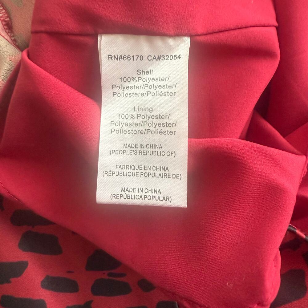 Anthropologie Hutch Ruffle Red Leopard Skirt Size Small - Picture 4 of 4